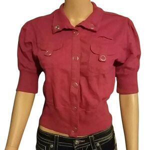 Sixteen Fusha colored crop top M